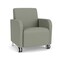Lesro Siena Lounge Reception Guest Chair w/ Front Casters, 27 in W 29.5 in L 32.5 in H SN1101 - alternate 1